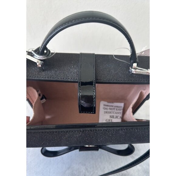 Kate Spade Wrapping Party Gift Box Glittering Crossbody Handbag Black - Picture 11 of 14